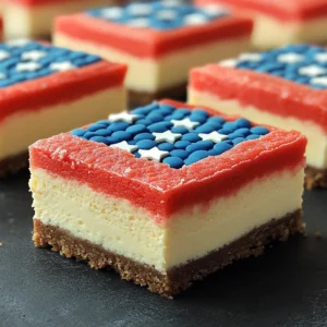 Easy Patriotic Cheesecake Bars 2 Easy Patriotic Cheesecake Bars