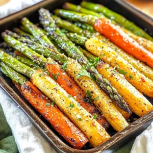 Roasted Asparagus & Carrots: A Simple & Delicious Side Dish 2 Roasted Asparagus & Carrots