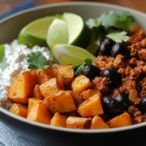 Taco-Sweet Potato Cottage Cheese Protein Bowl 2 Taco-Sweet Potato Cottage Cheese Protein Bowl