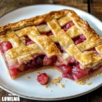 Raspberry-Rhubarb Slab Pie