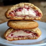 STRAWBERRY CHEESECAKE STUFFED COOKIES